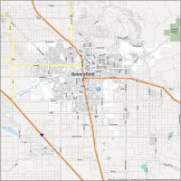 Bakersfield Map, California
