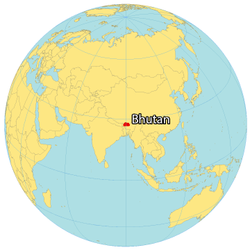 Mapa de bután