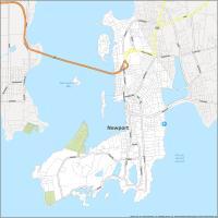 Mapa de Newport Rhode Island