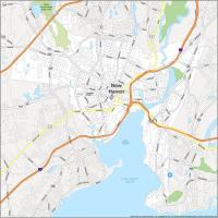 Mapa de New Haven Connecticut