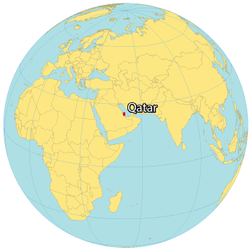 Mapa de Qatar