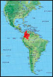 colombia en suramérica mapa