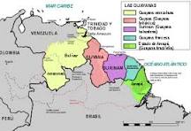 mapa de guyana
