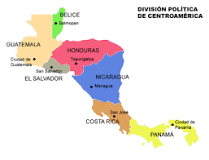 mapa de centroamerica
