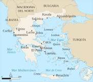 mapa de grecia en europa