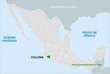 colima mapa de mexico