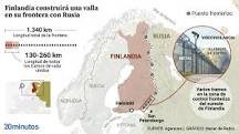 mapa finlandia y rusia