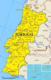 portugal en mapa
