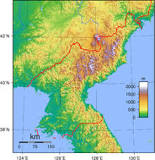 mapa de corea