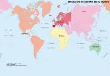 españa mapa mundial
