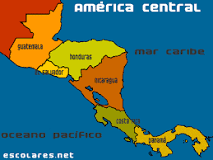 el mapa de centroamerica