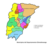 mapa de chimaltenango guatemala