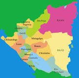 mapa de nicaragua con sus departamentos
