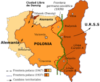 mapa de polonia en español