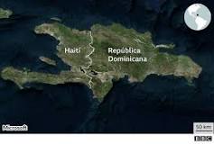 mapa de república dominicana y haití