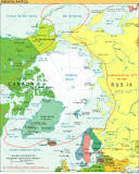 mapa del océano artico