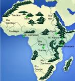 mapa fisico de africa