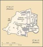 mapa vaticano