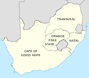 mapa de sudafrica